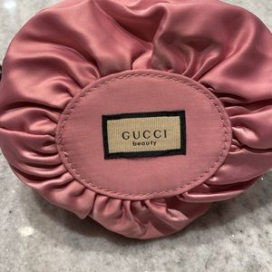 Gucci Pouch Jewelry Travel Bag Cosmetic Pink Case Purse Organizer Soft Spring